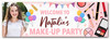 Personalised Party Banner For Kids Birthday Girls Make Up Party Photo