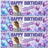 Personalised Party Banner For Kids Birthday Watercolour Butterflies