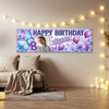Personalised Party Banner For Kids Birthday Watercolour Butterflies