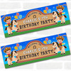 Personalised Party Banner For Kids Birthday Cute Cowboy Horse Balloons