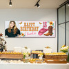 Personalised Party Banner For Kids Birthday Girls Pink Cowboy Boots Photo