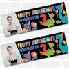 Personalised Party Banner For Kids Birthday Cute Dinosaurs Photo