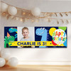 Personalised Party Banner For Kids Birthday Dinosaurs Photo