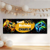 Personalised Party Banner For Kids Birthday Game Splash Gaming Controller