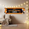 Personalised Party Banner For Halloween Birthday Balloons Orange