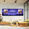 Personalised Party Banner For Halloween Party Photo Zombie Purple