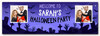 Personalised Party Banner For Halloween Party Photo Zombie Purple
