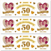 Personalised Party Banner For 50th Wedding Anniversary Gold 50 Years Photo