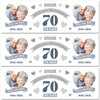 Personalised Party Banner For 70th Wedding Anniversary Platinum 70 Years Photo