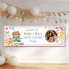 Personalised Party Banner For Housewarming New Home Photo Floral Home Pink