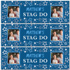 Personalised Party Banner For Stag Do Photo Blue Stars