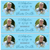 Personalised Party Banner For Funeral Celebration Of Life Male Photo Blue