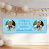 Personalised Party Banner For Funeral Celebration Of Life Male Photo Blue