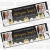 Personalised Party Banner For Funeral Loving Memory Wake Photo Candles White