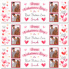 Personalised Party Banner For Valentine's Day Partner Photo Love Hearts