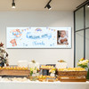 Personalised Party Banner For New Baby Boy Welcome Home Photo Bear Blue Balloons