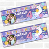 Personalised Party Banner For Kids Birthday Purple Unicorn Balloons
