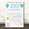Born In 2010 Colour Birthday Facts Any Year Any Age Personalised Birthday Print