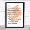 Watercolour White & Black Ed Sheeran Perfect Song Lyric Quote Print