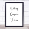 Sin?®ad O'Connor Nothing Compares 2 U Song Lyric Quote Print