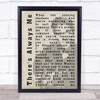 Elvis Presley There's Always Me Face Shadow Song Lyric Quote Print