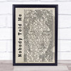 John Lennon Nobody Told Me Shadow Song Lyric Quote Print