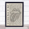 The Rolling Stones Its Only Rock N Roll Shadow Song Lyric Quote Print