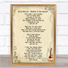 Barry Manilow Weekend In New England Song Lyric Quote Print