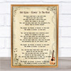 Bob Dylan Blowin' In The Wind Song Lyric Quote Print