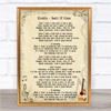 Blondie Heart Of Glass Song Lyric Quote Print