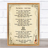 The Beatles Good Night Song Lyric Quote Print