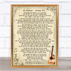 Ed Sheeran Galway Girl Song Lyric Vintage Quote Print