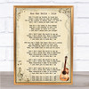 Goo Goo Dolls Iris Song Lyric Vintage Quote Print