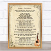 Coldplay The Scientist Song Lyric Vintage Quote Print