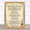 Coldplay Fix You Song Lyric Vintage Quote Print