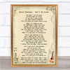 Elvis Presley Don't Be Cruel Vintage Guitar Song Lyric Quote Print