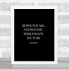 Coco Chanel Be Who You Are Quote Print Black & White