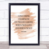 Coco Chanel Champagne Quote Print Watercolour Wall Art