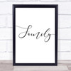 Swirly Family Quote Wall Art Print