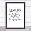 Sisters Are For Sharing Quote Print Poster Typography Word Art Picture