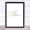 Sisters Rainbow Quote Print