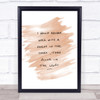 Walk With Friend Quote Print Watercolour Wall Art
