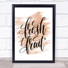 Fresh Fruit Quote Print Watercolour Wall Art