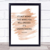 Christian Dior Well Dressed Quote Print Watercolour Wall Art