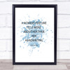 Christian Dior Woman's Perfume Inspirational Quote Print Blue Watercolour Poster
