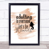 Adult Lets Be Mermaids Quote Print Watercolour Wall Art