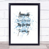 Appreciate Good People Inspirational Quote Print Blue Watercolour Poster