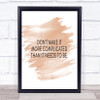 Don't Make It More Complicated Quote Print Watercolour Wall Art