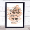 Easy Past Quote Print Watercolour Wall Art