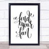 Find Your Fun Quote Print Poster Typography Word Art Picture